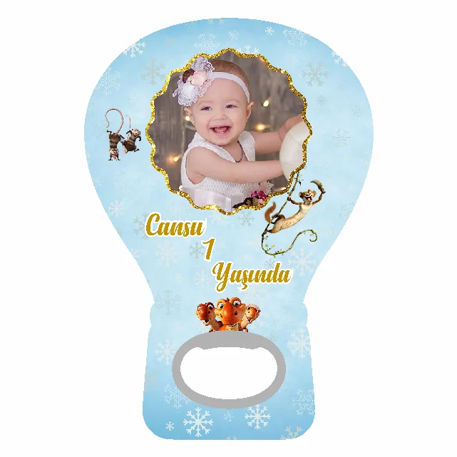 Buz Devri Temalı Balon Açacak Magneti